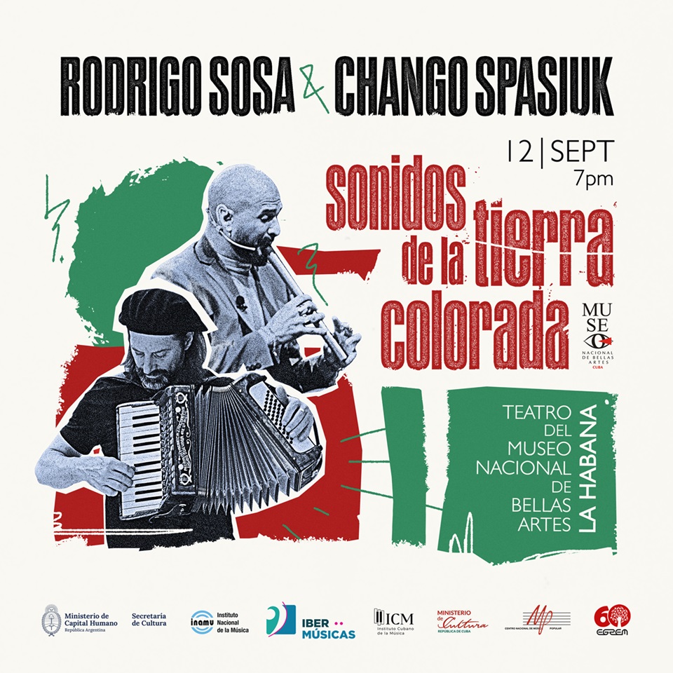 O grande acordeonista argentino Chango Spasiuk leva os sons da Terra Vermelha para Cuba