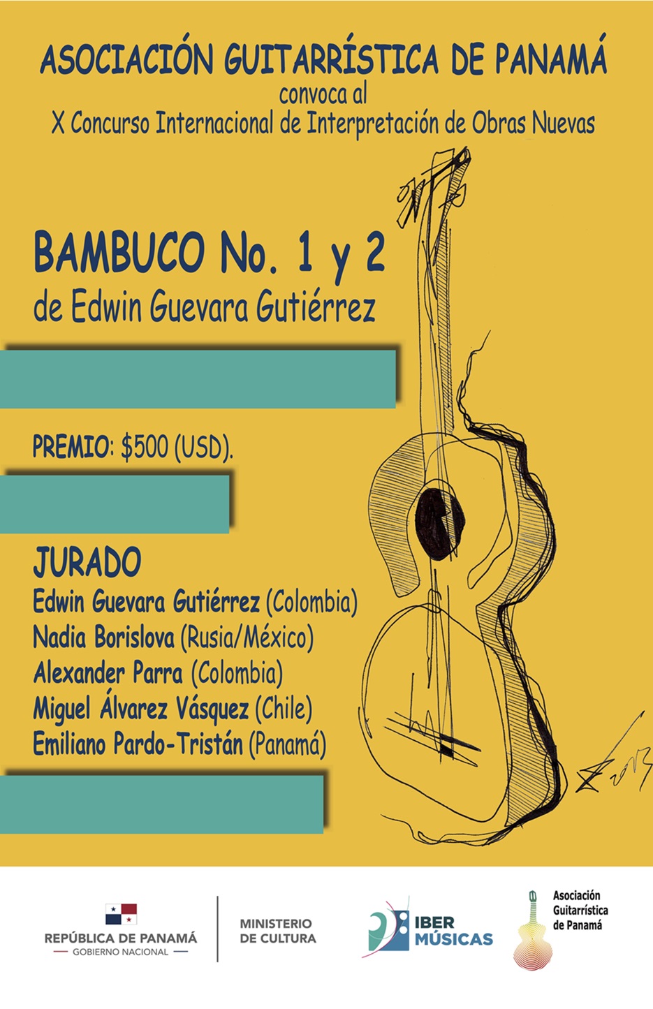 A Associação Panamenha de Violão anuncia o X Concurso Internacional de Interpretação de Novas Obras