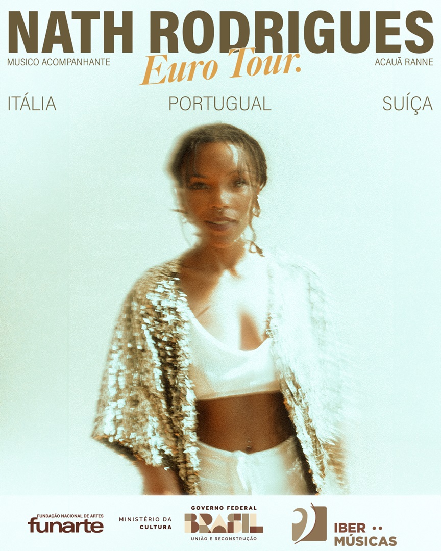 A artista brasileira Nath Rodrigues fará apresentações em Portugal, Itália e Suíça