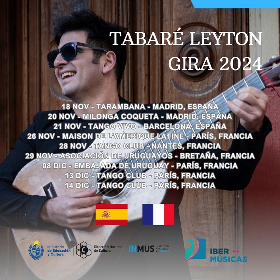 Tabaré Leyton, uma das vozes mais marcantes do tango de Rio de la Plata, inicia sua turnê pela Europa e pelo Rio da Prata 2024 com apresentações na Argentina, Uruguai, Espanha e França