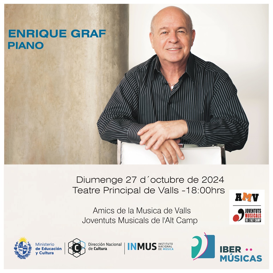 O grande pianista uruguaio Enrique Graf apresenta Miniaturas da América do Sul e uma Obra Monumental na Espanha