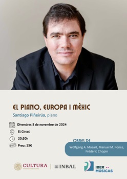 O pianista mexicano Santiago Piñeirúa se apresentará na Associació de Concerts de Reus, na Espanha