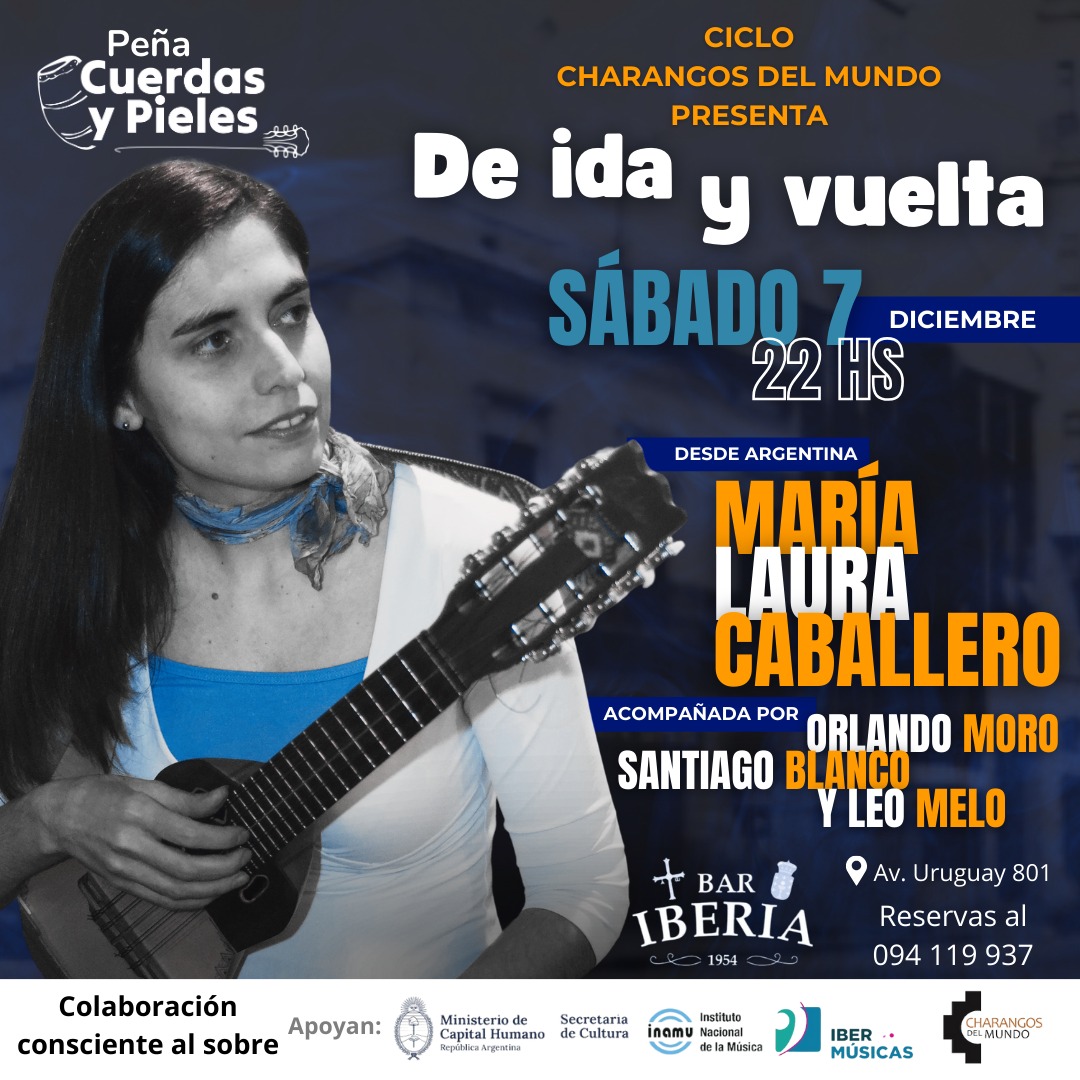 A charanguista argentina María Laura Caballero se apresentará em Montevidéu, Uruguai