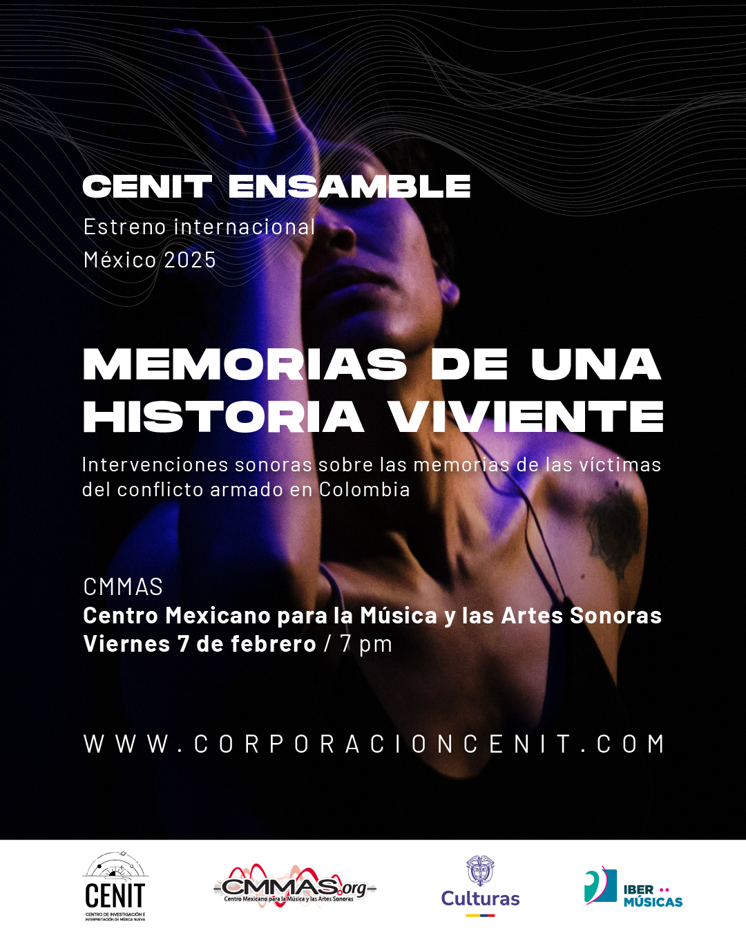 A Corporación Centro de Investigación e Interpretación de Música Nueva – CÉNIT, da Colômbia, apresentará no México “Memórias de uma história viva: intervenções sonoras sobre as memórias das vítimas do conflito armado na Colômbia”