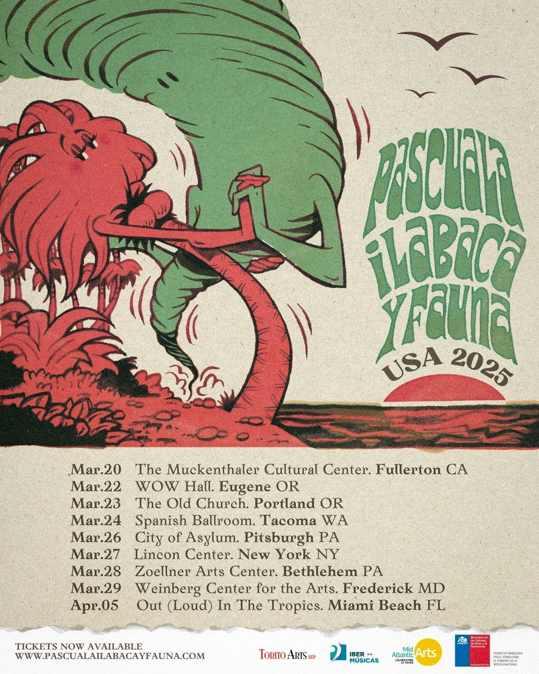 A artista chilena Pascuala Ilabaca está novamente em digressão pelos Estados Unidos com a sua banda Fauna