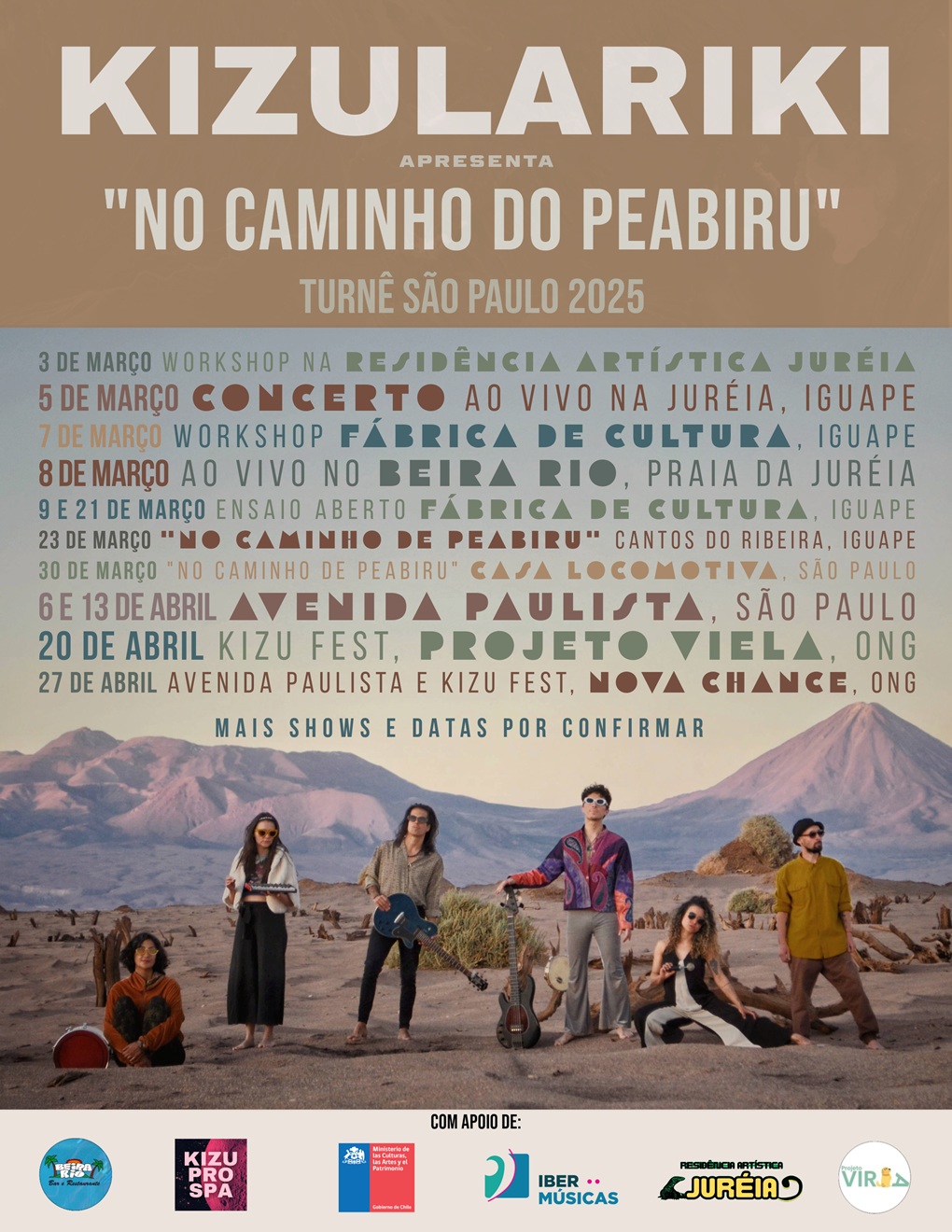 La agrupación chilena Kizulariki continúa con su primera gira internacional presentándose en diversos escenarios de Brasil