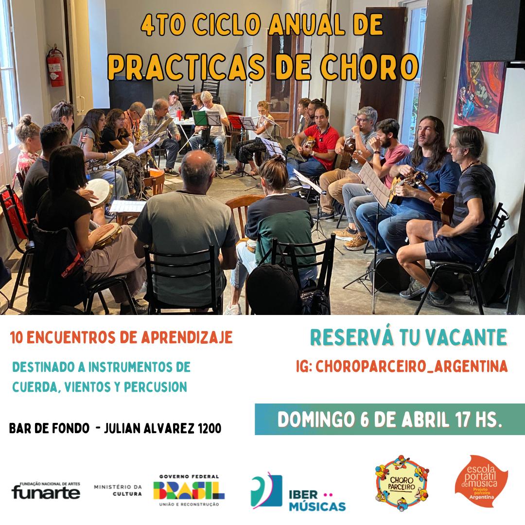 Continúa el 4to Ciclo Anual de Prácticas de Choro en Buenos Aires, Argentina