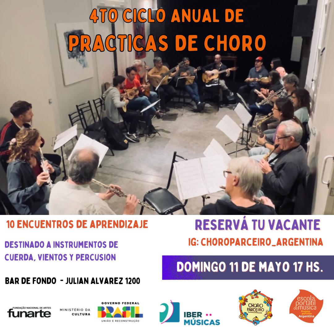Continúa el 4to Ciclo Anual de Prácticas de Choro en Buenos Aires, Argentina
