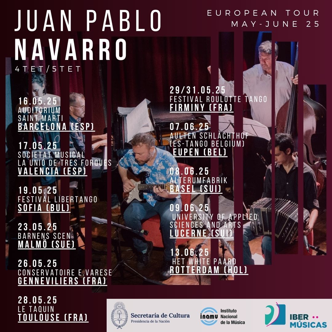 El Juan Pablo Navarro quinteto, de Argentina, iniciará una gira europea