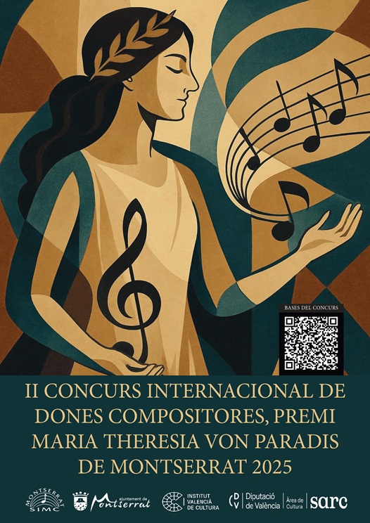 Ibermúsicas difunde la convocatoria realizada por el Ayuntamiento de Montserrat para el II Concurso Internacional de Mujeres Compositoras “Maria Theresia Von Paradis”