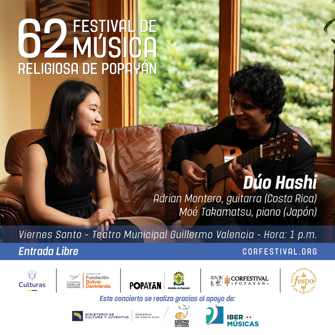 El guitarrista costarricense Adrián Montero Moya presenta “Guitarra Mestiza” en Colombia, México y España