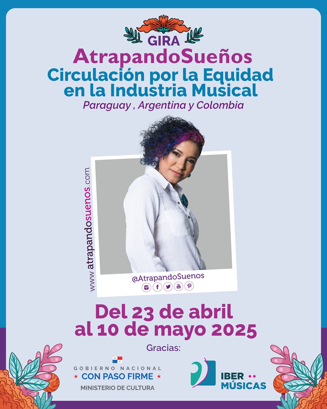 La productora panameña Yahaira Osiris de AtrapandoSueños inicia su gira “Circulación por la Equidad en la Industria Musical”