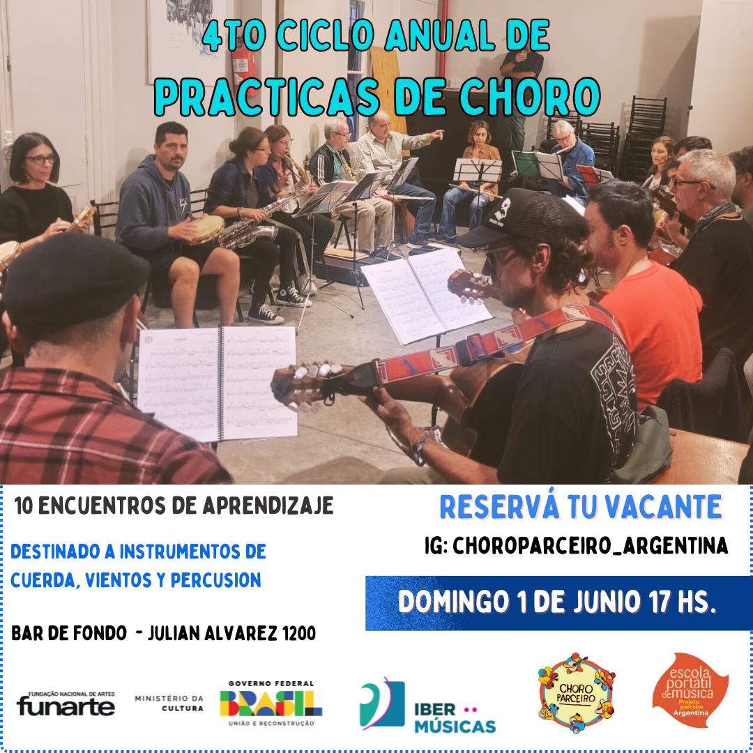 Continúa el 4to Ciclo Anual de Prácticas de Choro en Buenos Aires, Argentina