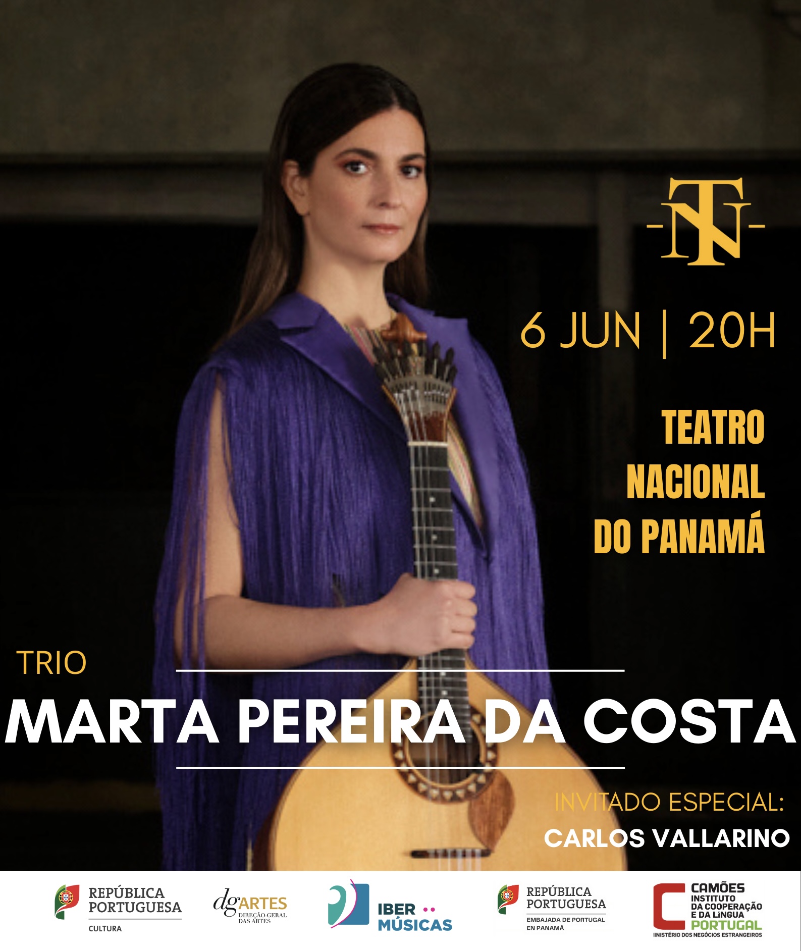 La reconocida guitarrista portuguesa Marta Pereira da Costa actuará en Panamá, Costa Rica y Brasil