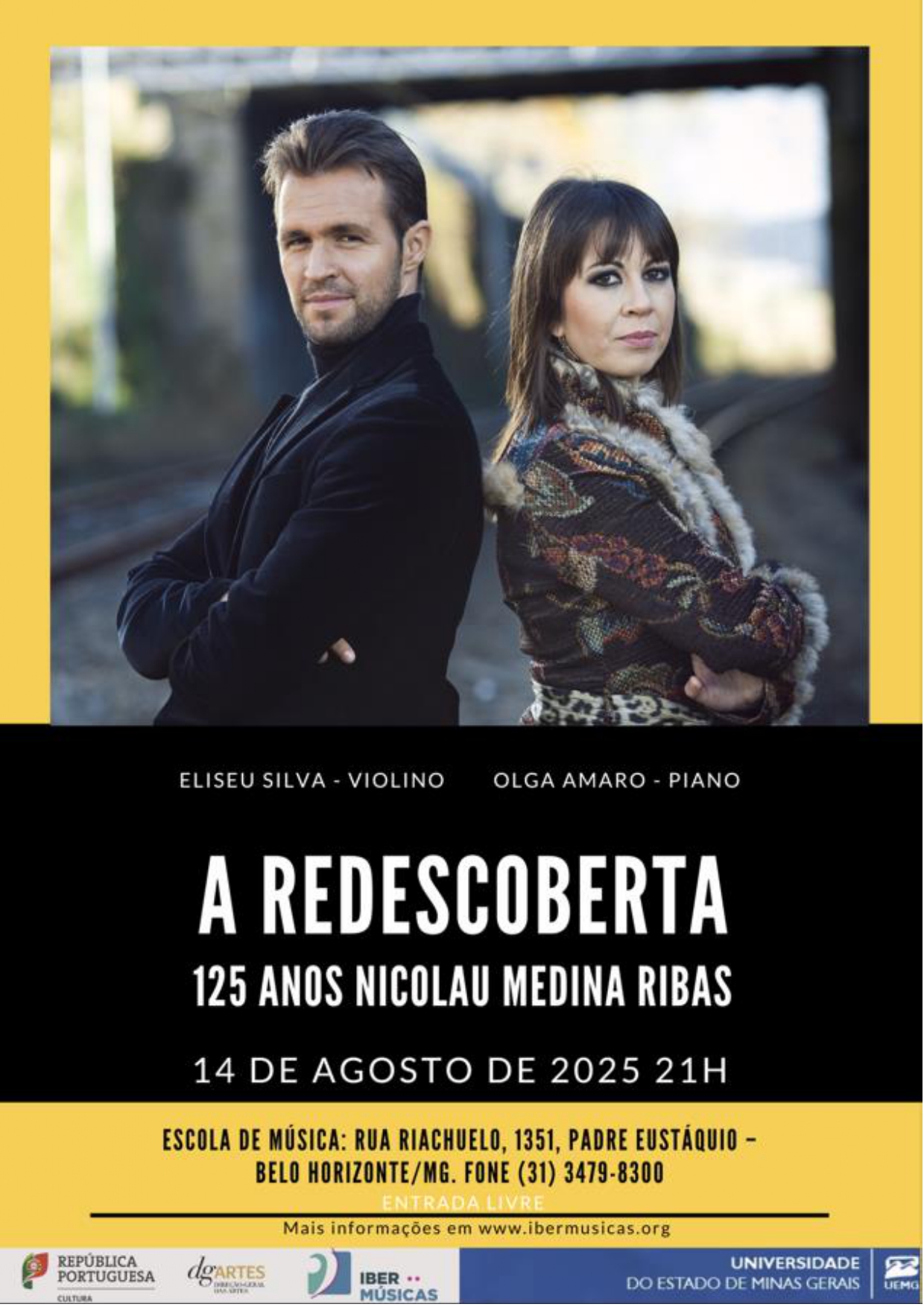A dupla portuguesa Eliseu Silva e Olga Amaro leva ao Brasil a obra de Nicolau Medina Ribas