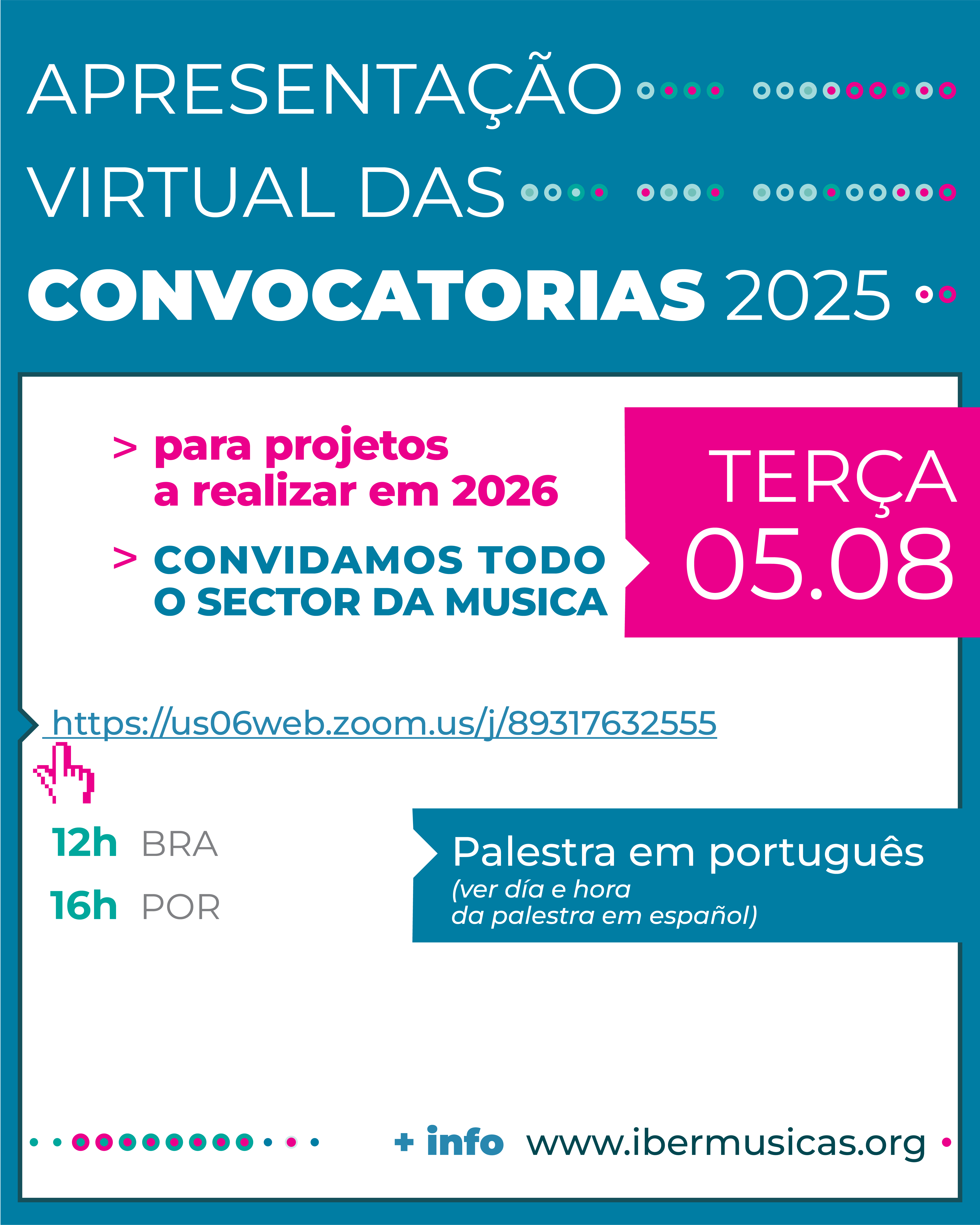 O Programa Ibermúsicas convida a um encontro aberto com a sua Unidade Técnica