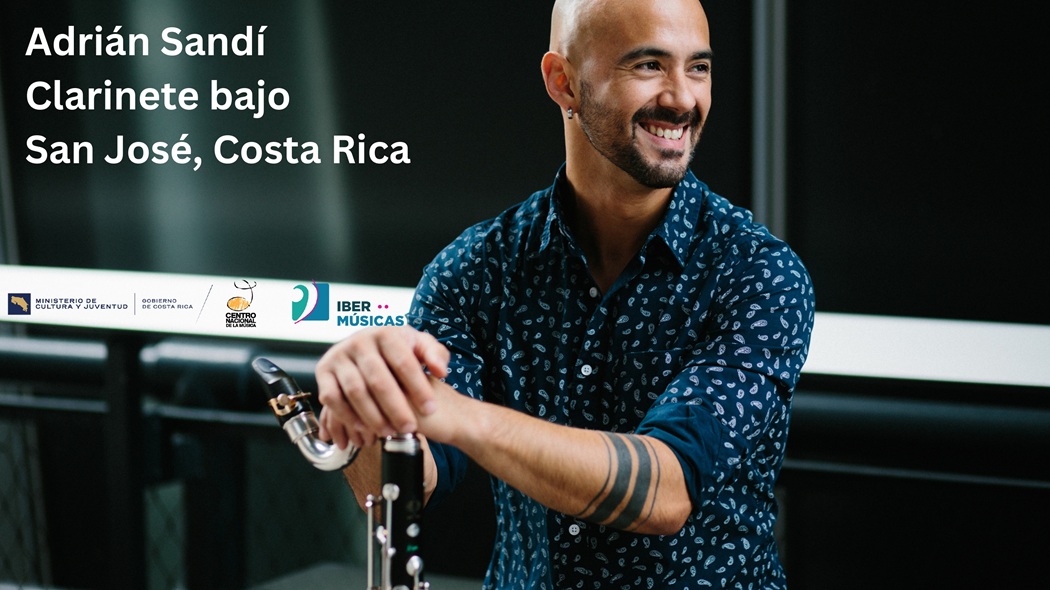O clarinetista costarriquenho Adrián Sandi, especialista em música contemporânea, inicia seu projeto “Nova música latino-americana para clarinete baixo”