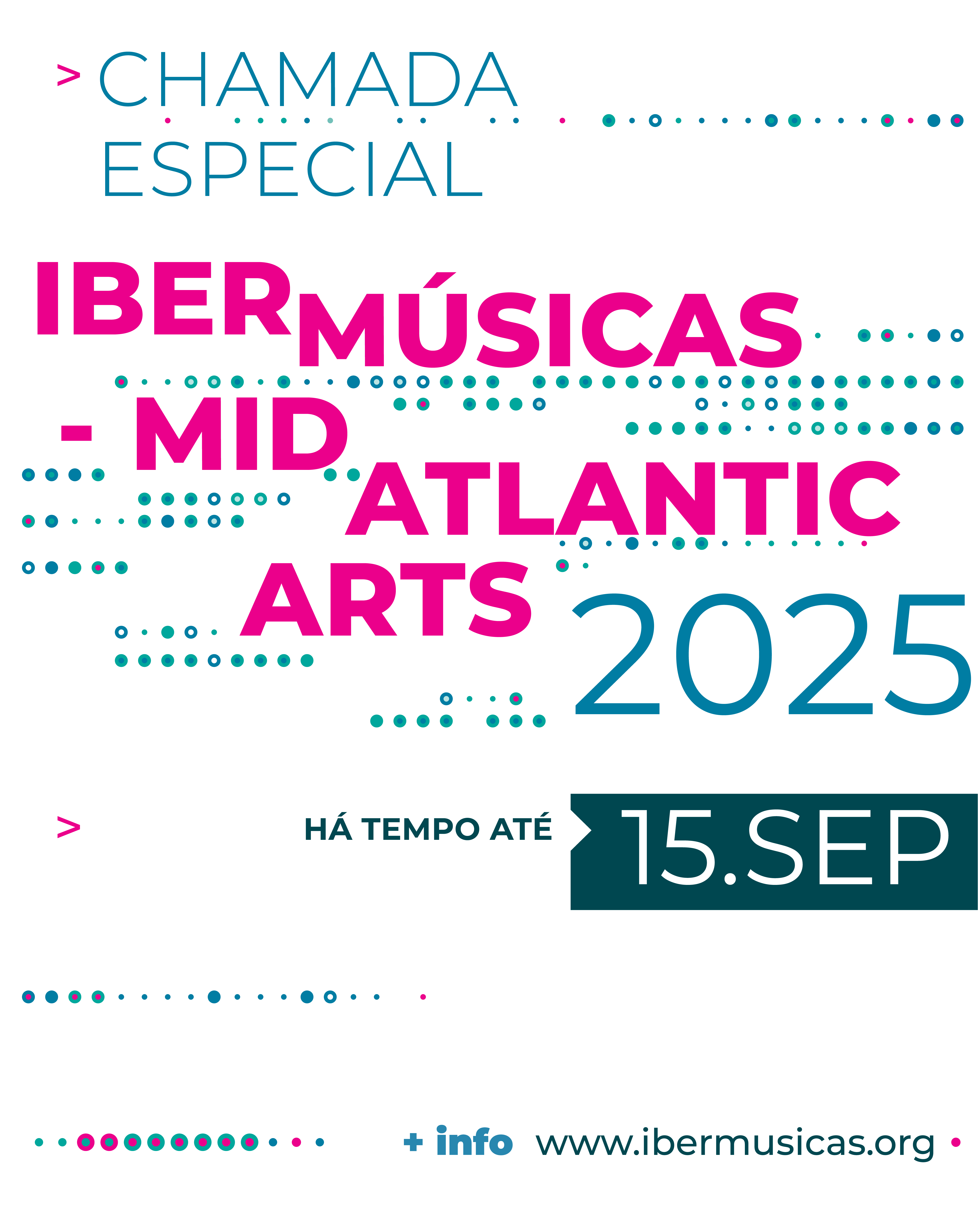 Faltam poucos dias para o encerramento da Chamada Especial Ibermúsicas – Mid Atlantic Arts