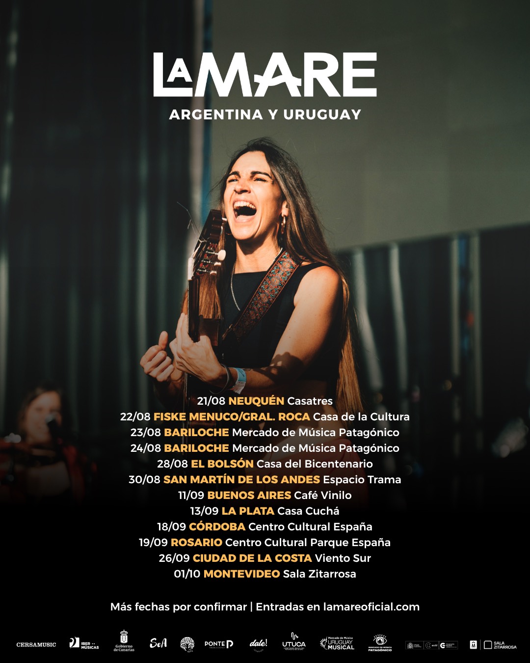 A compositora e cantora de Cádiz, La Mare, realizará uma turnê pela Argentina e Uruguai