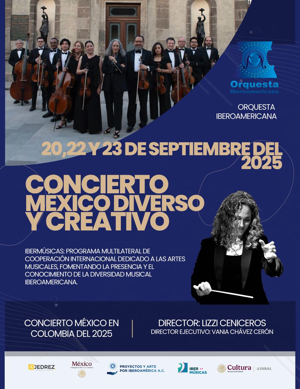 O Concerto México Diverso e Criativo será apresentado em Bogotá, Colômbia