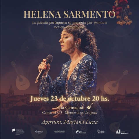 Helena Sarmento (Portugal) – Tanto Mar – A Segunda Travessia – Turnê pelo Brasil, Argentina e Uruguai