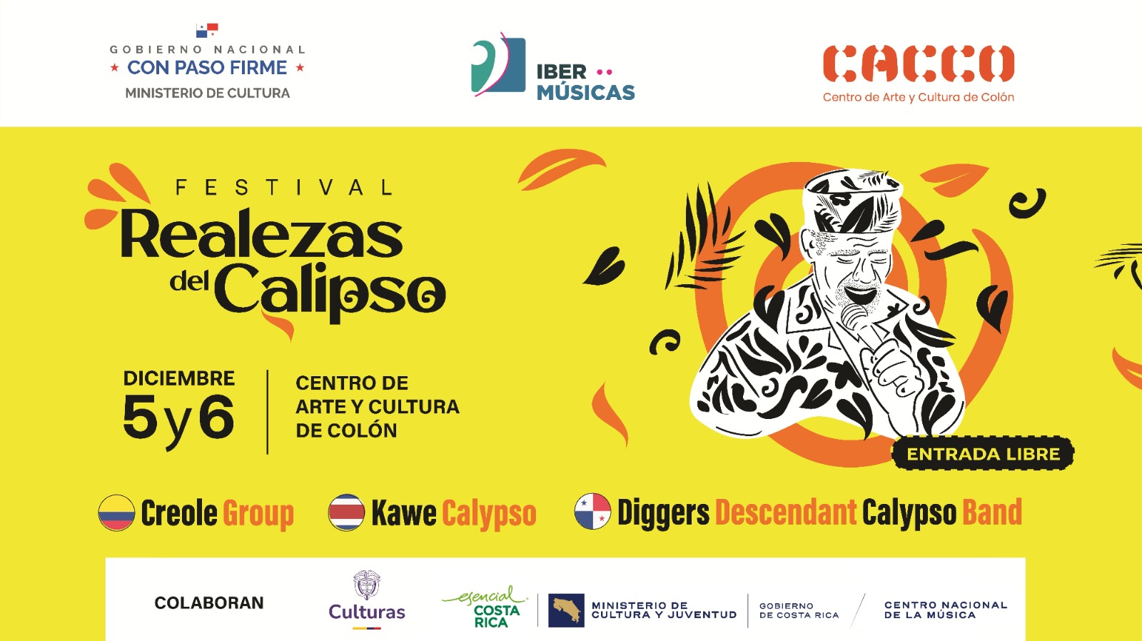 A primeira edição do Festival “Las Realezas del Calipso” será realizada em Colón, Panamá