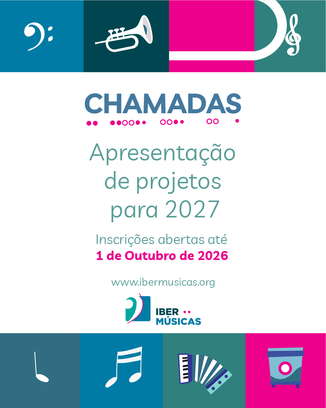 Até 1º de outubro, continuam abertas 14 convocatórias do Ibermúsicas