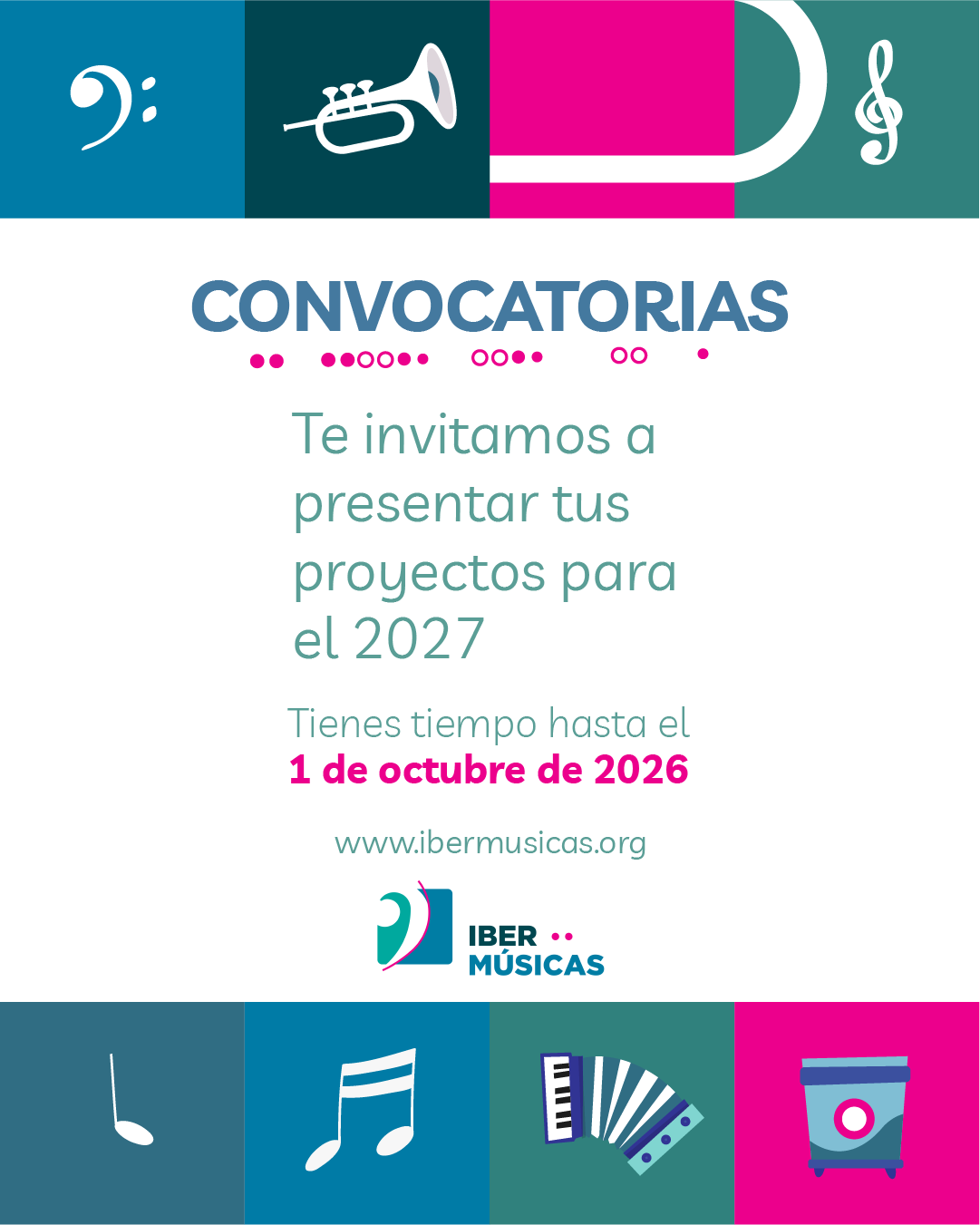 Hasta el 1ero de octubre continúan abiertas 14 convocatorias de Ibermúsicas