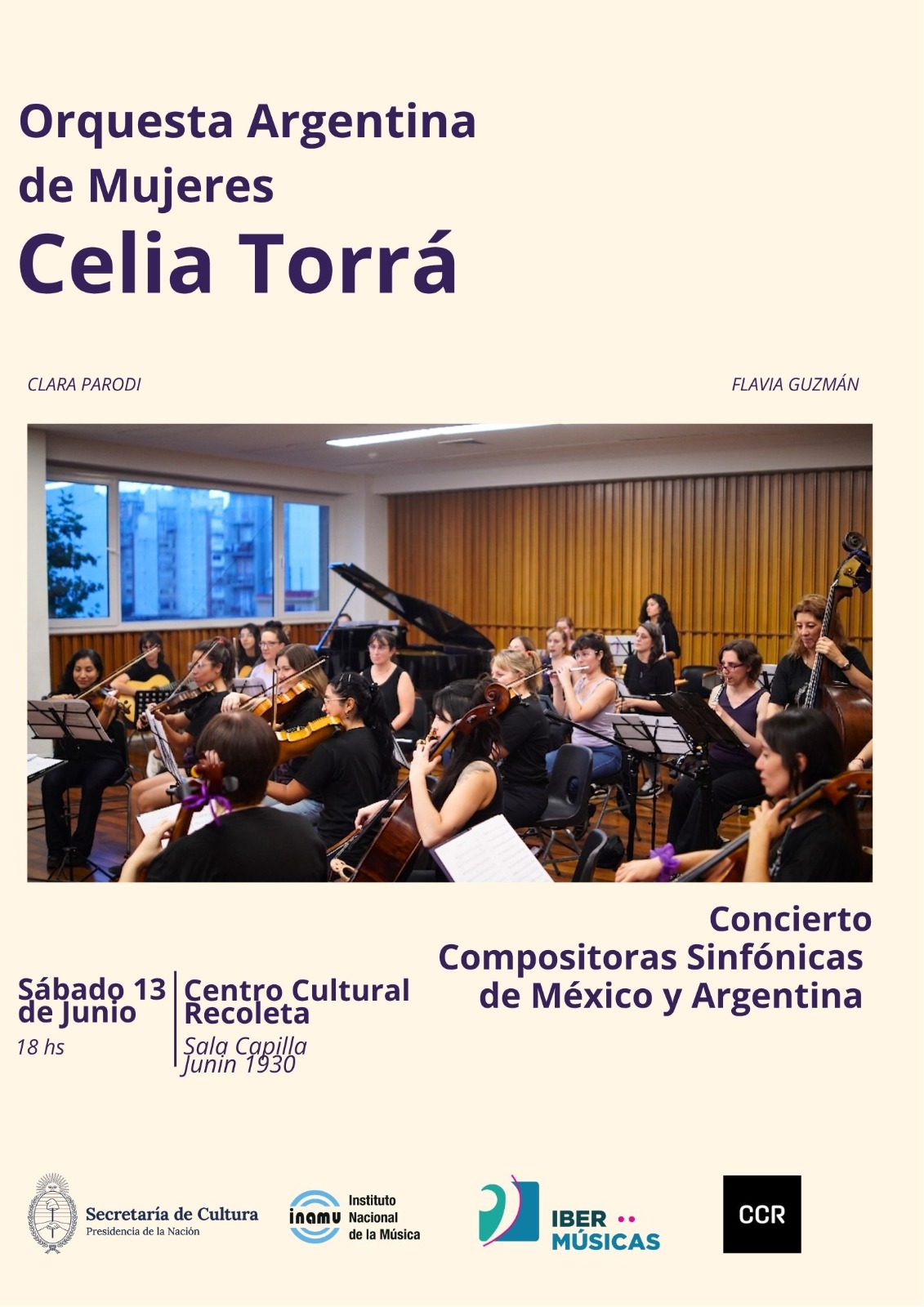 A Orquestra Argentina de Mulheres “Celia Torrá” apresenta a obra “El Barco”, da compositora mexicana Claudia Herrerías
