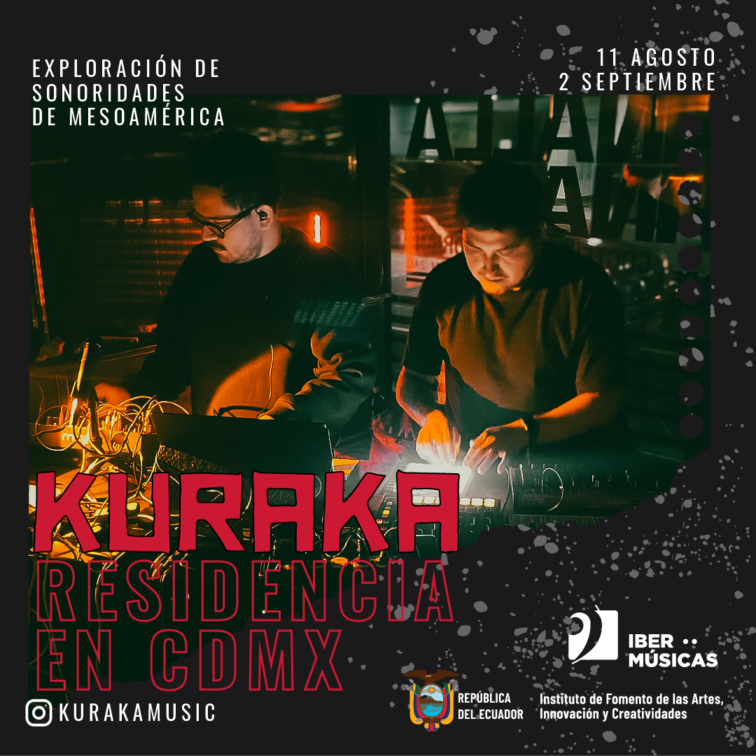 Kuraka, el dúo integrado por los productores musicales ecuatorianos Andrés Bracero y Diego Benalcázar inicia su residencia en la Facultad de Música de la UNAM