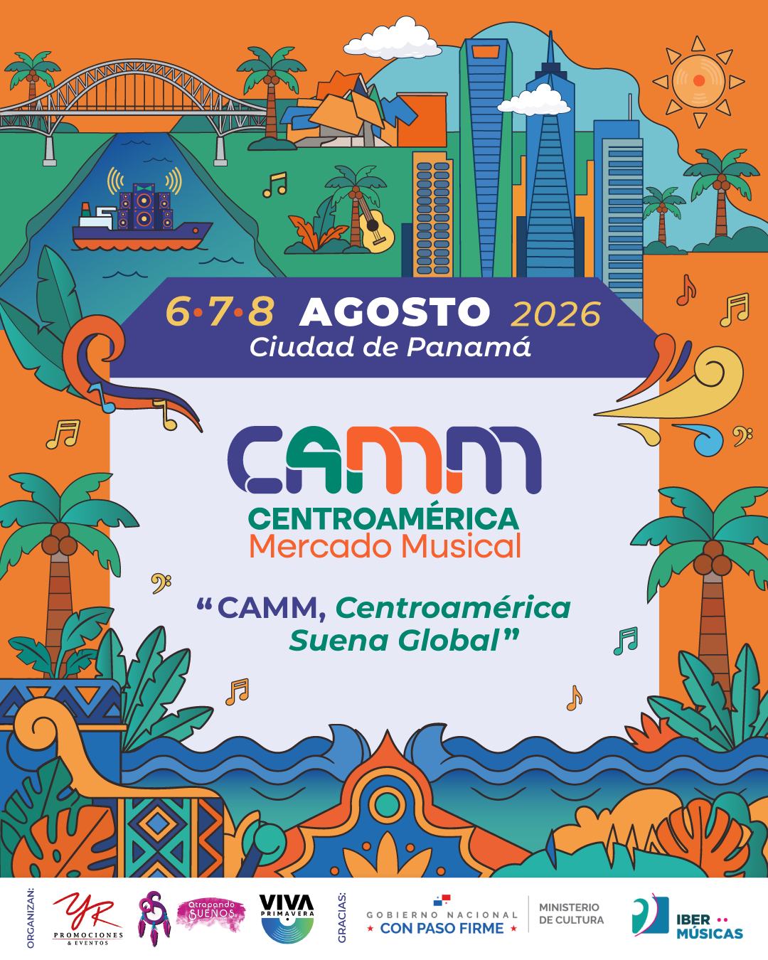 Centroamérica Mercado Musical (CAMM) anuncia la realización de su edición 2026 en Panamá con invitados internacionales