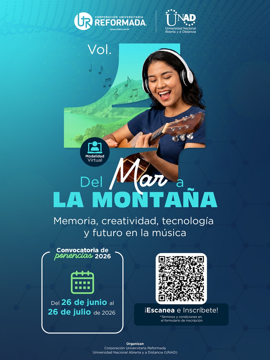 Difundimos la convocatoria “Del Mar a la Montaña” de la Unireformada y la UNAD, en el marco de la Red de Investigación Diálogos Creativos de Colombia