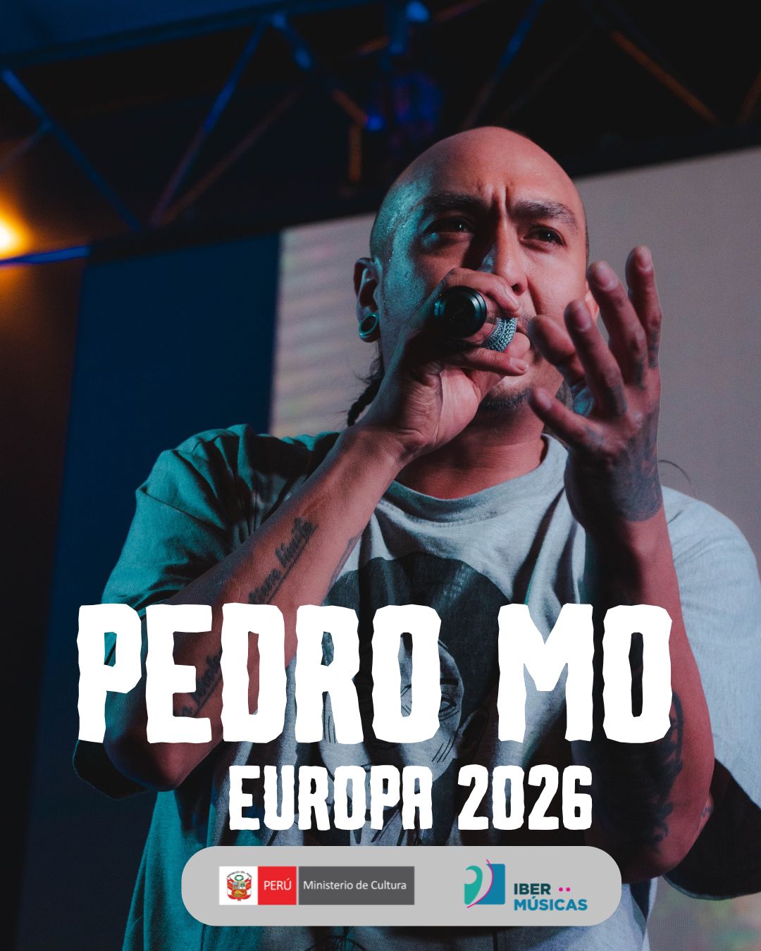 El artista hip hop peruano y rapero Pedro Mo realizará una amplia gira europea